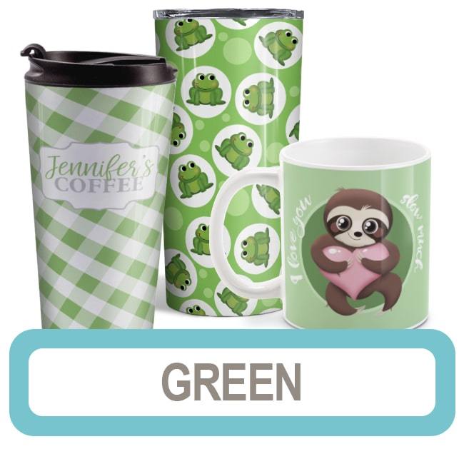 Cute Frog Green and Blue Plaid Tumbler Cup – Amy's Coffee Mugs