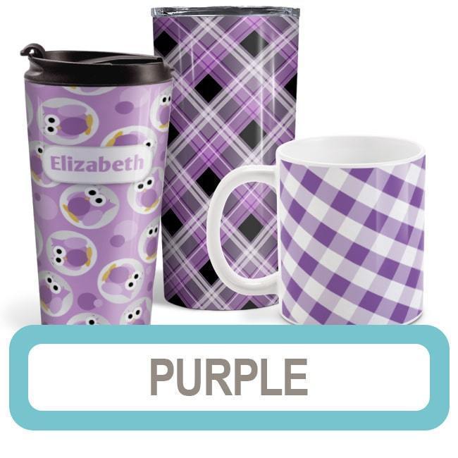 Purple Frenzy Sharks Tumbler Cup – Amy's Coffee Mugs