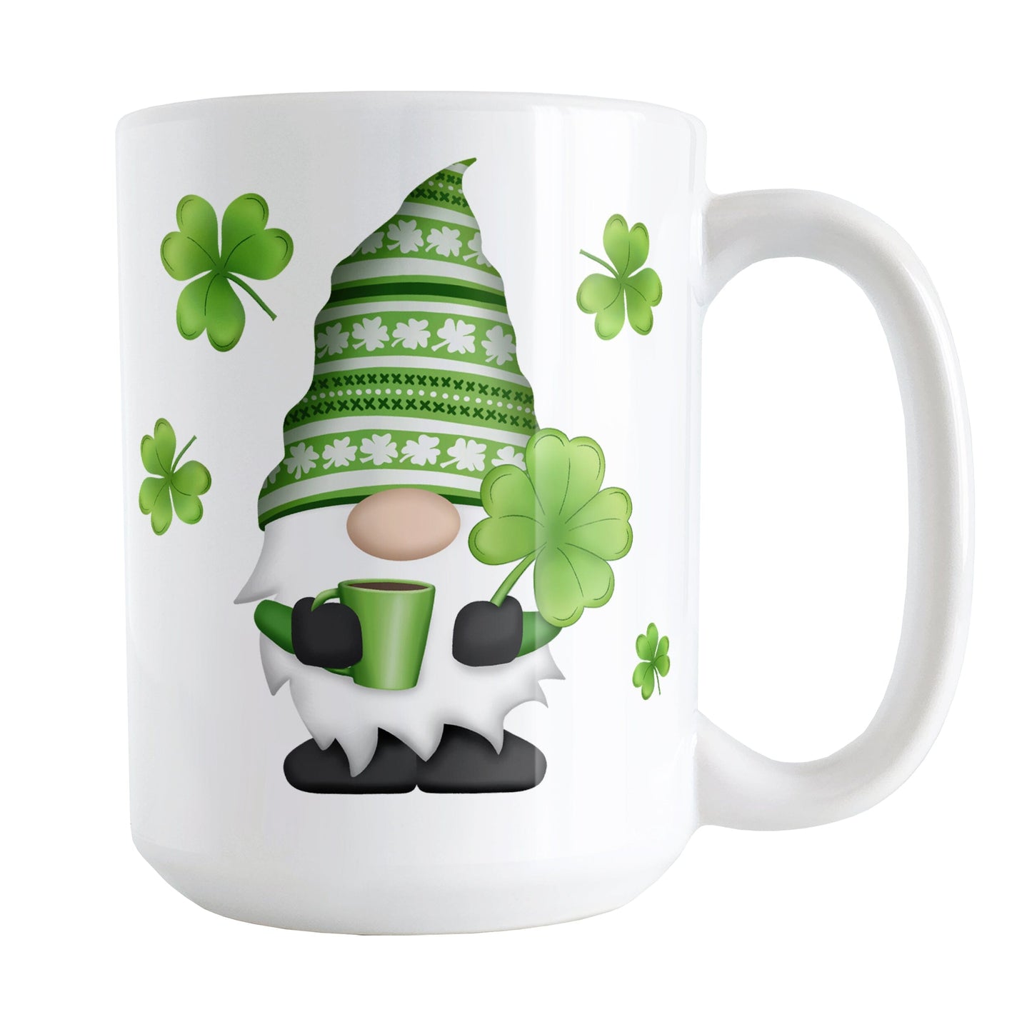 Lucky Clover Gnome Mug - 15oz
