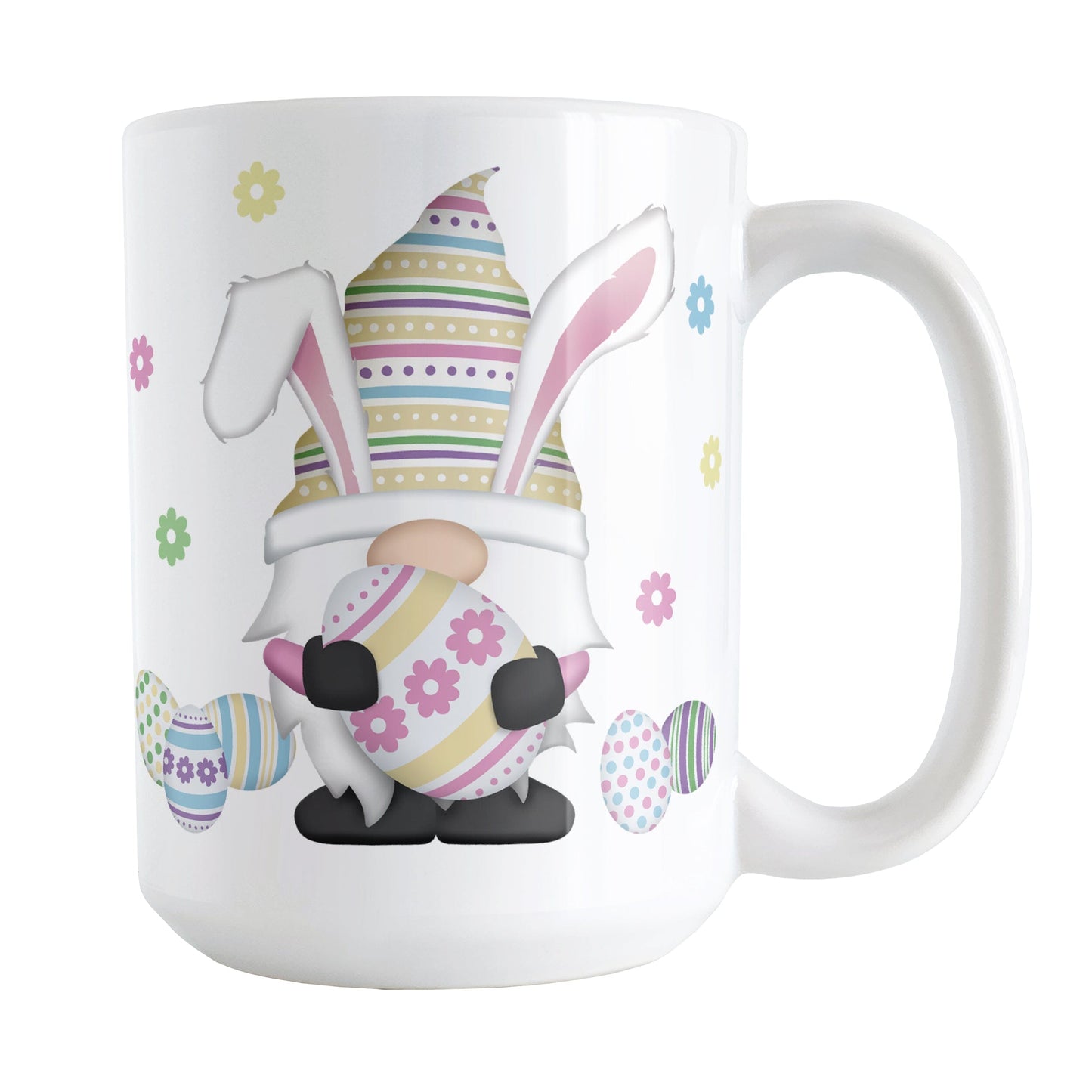 Easter Eggs Bunny Gnome Mug - 15oz