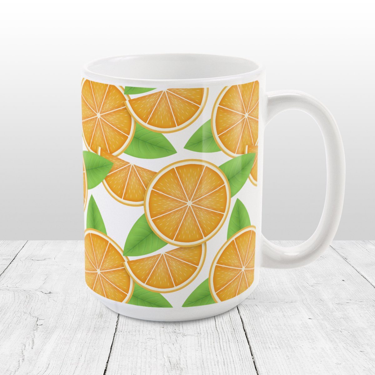 Sliced Oranges Mug at Amy's Coffee Mugs