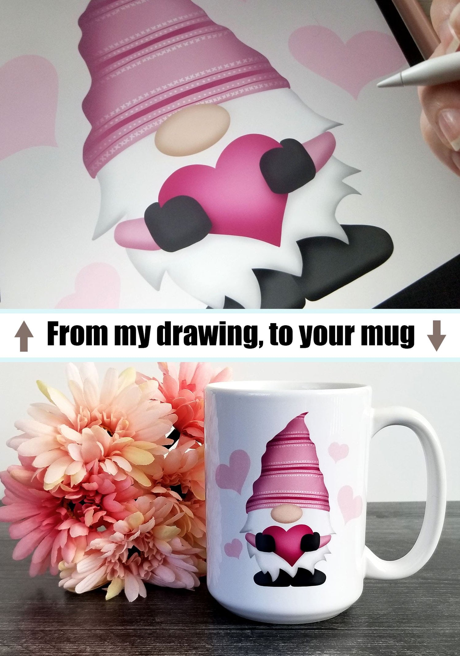 Unique drawings by Amy Sagan, put on your favorite new mugs at Amy's Coffee Mugs