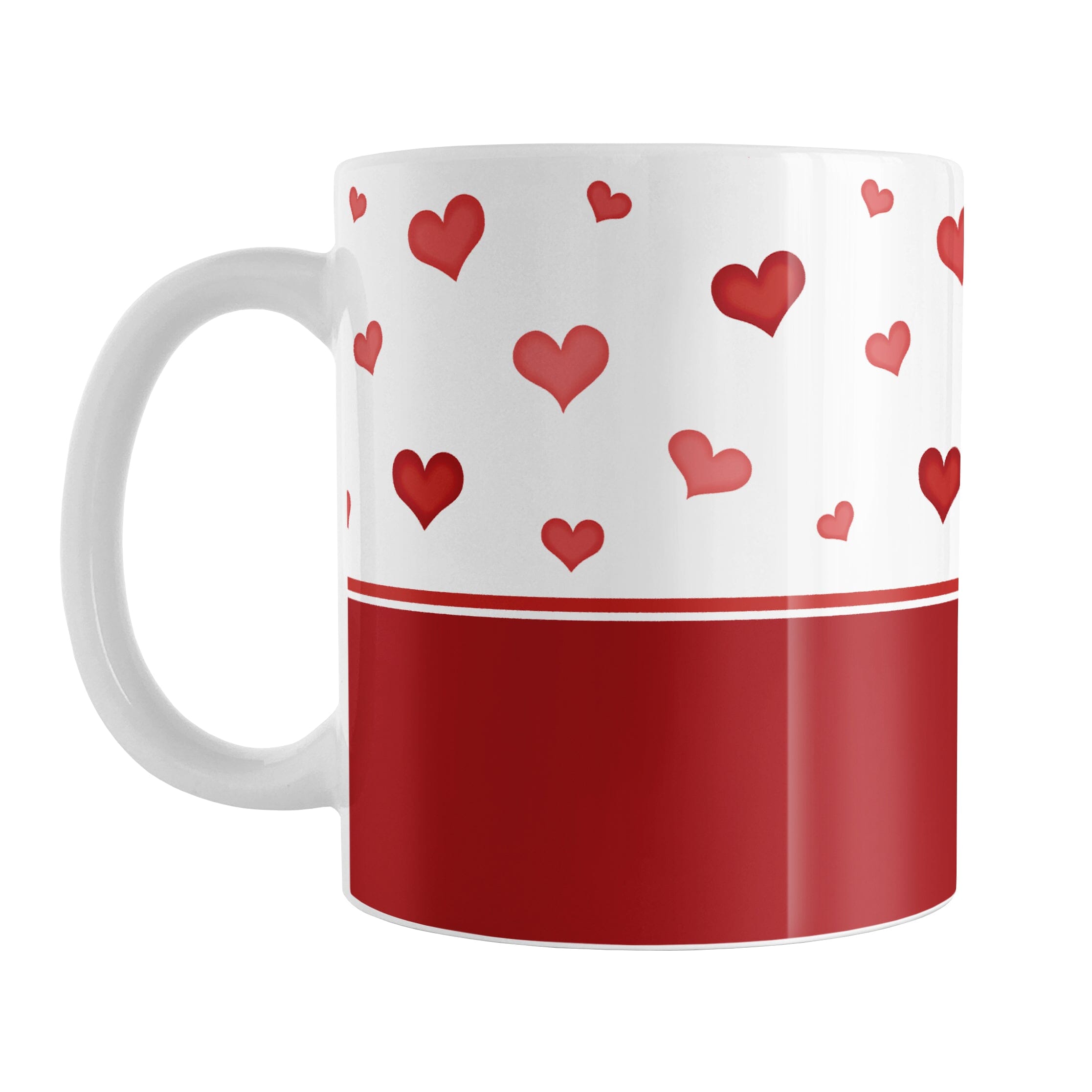Cute Hearts Red Mug | Valentine's Day Gift – Amy's Coffee Mugs