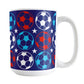 Patriotic Soccer Balls Mug at Amy's Coffee Mugs