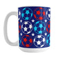 Patriotic Soccer Balls Mug at Amy's Coffee Mugs