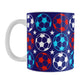 Patriotic Soccer Balls Mug at Amy's Coffee Mugs