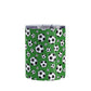 10oz Soccer Balls on Dark Green Tumbler Cup at Amy's Coffee Mugs