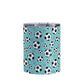 10oz Soccer Balls on Teal Tumbler Cup at Amy's Coffee Mugs