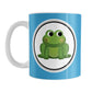 Adorable Blue Frog Mug (11oz) at Amy's Coffee Mugs