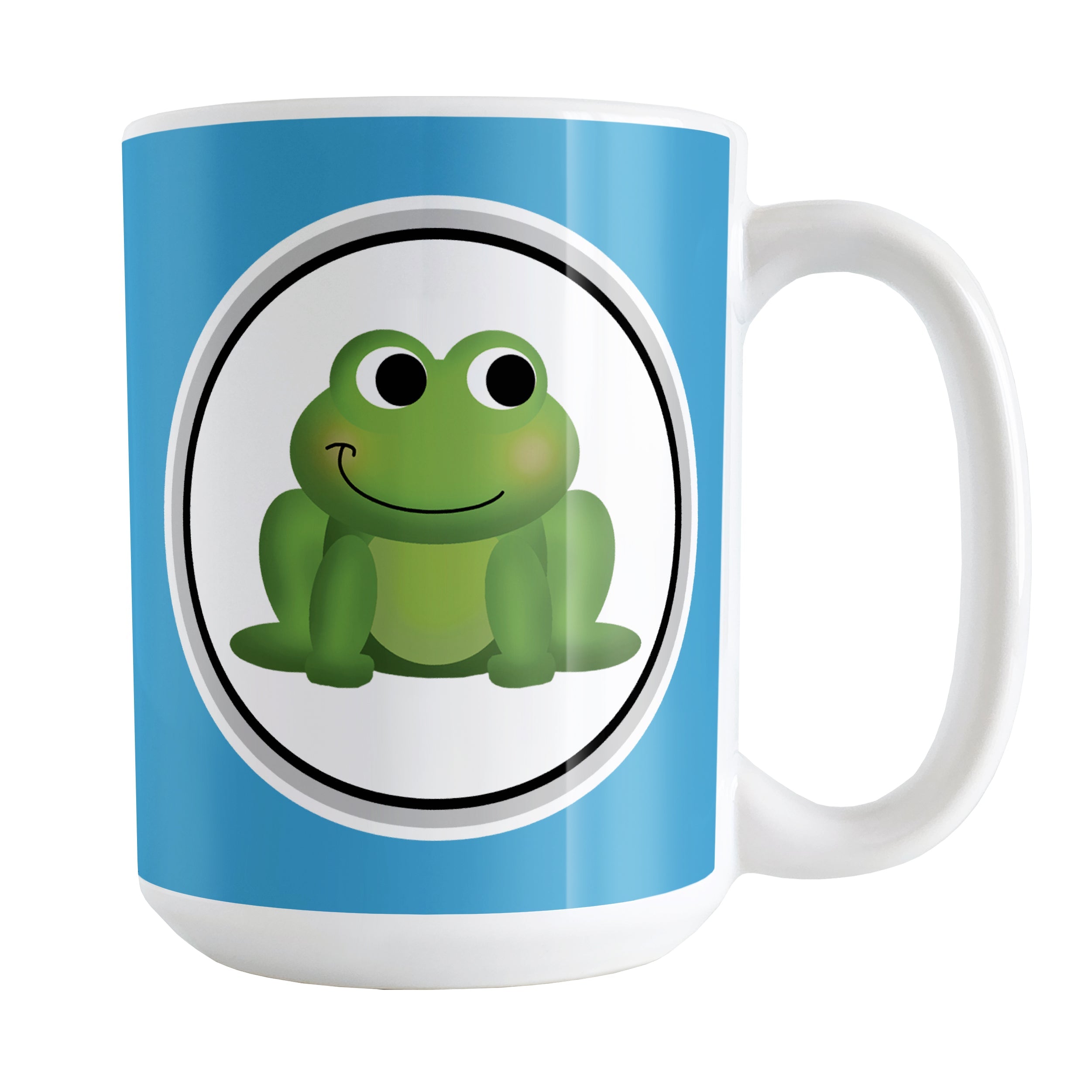 Cute Blue Frog Pattern Tumbler Cup – Amy's Coffee Mugs