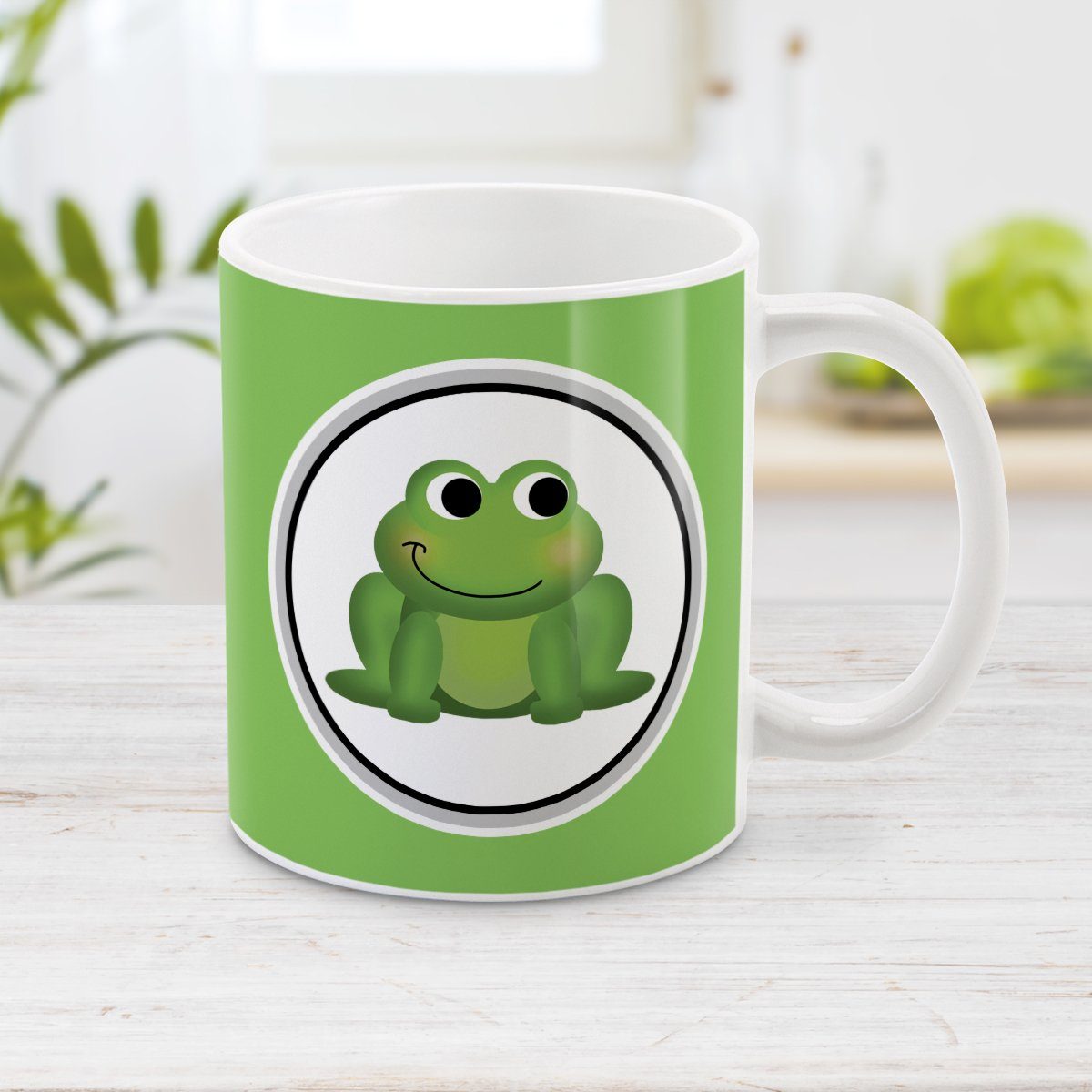 Adorable Green Frog Mug at Amy's Coffee Mugs