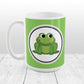 Adorable Green Frog Mug at Amy's Coffee Mugs