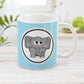Adorable Light Blue Elephant Mug at Amy's Coffee Mugs