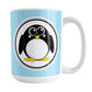 Adorable Light Blue Penguin Mug (15oz) at Amy's Coffee Mugs