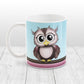 Adorable Pink and Brown Owl Mug at Amys' Coffee Mugs