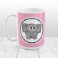 Adorable Pink Elephant Mug at Amy's Coffee Mugs