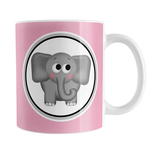 Adorable Pink Elephant Mug (11oz) at Amy's Coffee Mugs