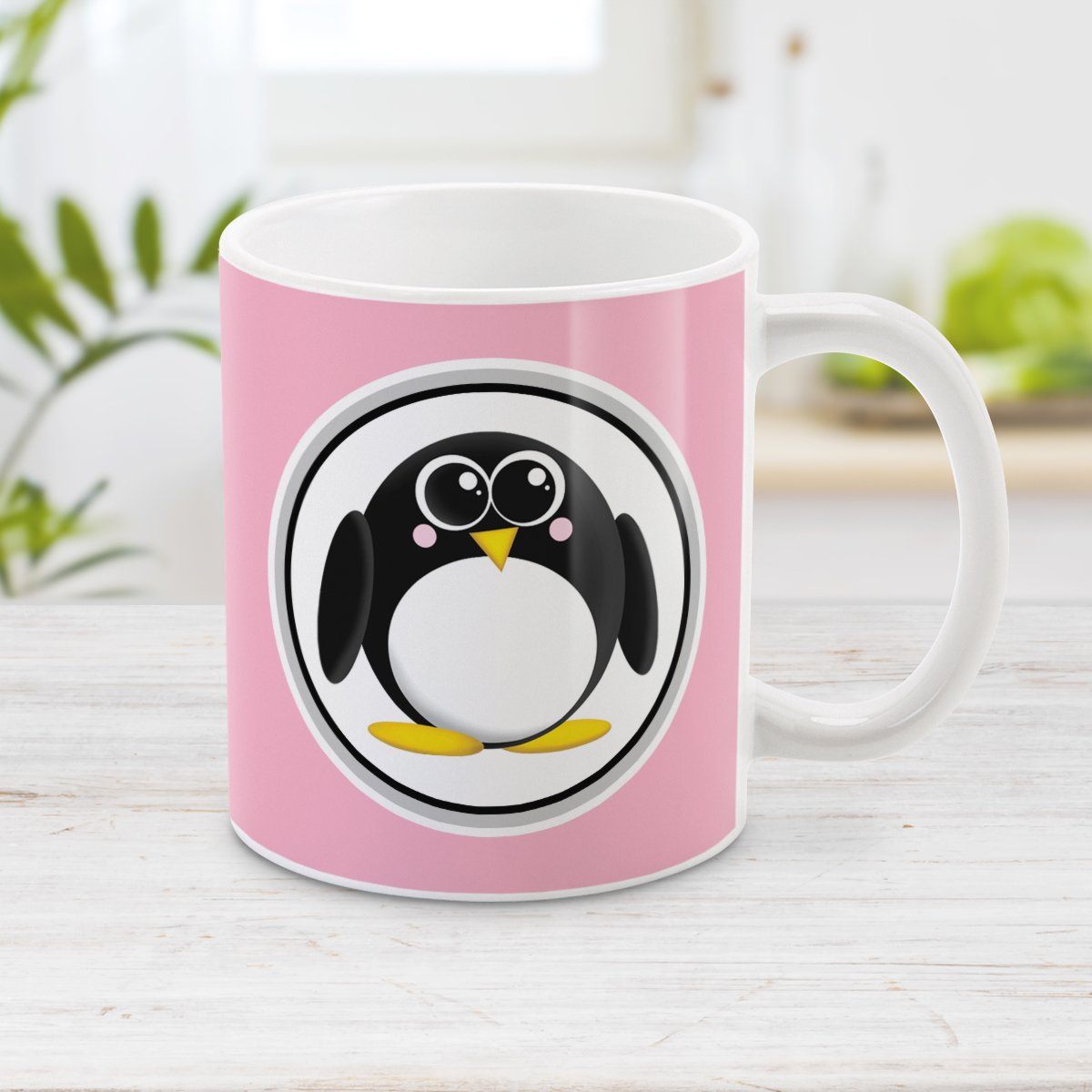 Pink Penguin Mug - Adorable Pink Penguin Mug at Amy's Coffee Mugs