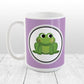 Adorable Purple Frog Mug at Amy's Coffee Mugs