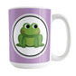 Adorable Purple Frog Mug (15oz) at Amy's Coffee Mugs
