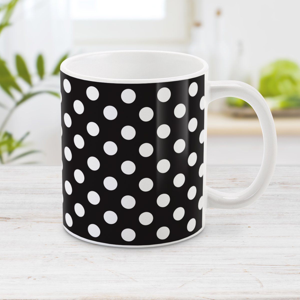 Fancy polka dot Coffee Mug by itsme.emi