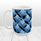 Blue Fishing Plaid Pattern Mug (15oz) at Amy's Coffee Mugs