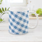 Blue Gingham Mug - Blue Gingham Pattern Mug at Amy's Coffee Mugs 