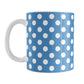 Blue Polka Dot Mug (11oz) at Amy's Coffee Mugs