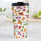 Changing Leaves Fall Travel Mug (15oz) at Amy's Coffee Mugs. A stainless steel insulated travel mug designed with a fall themed pattern of leaves changing colors, as they do at the beginning of autumn, that wraps around the travel mug.