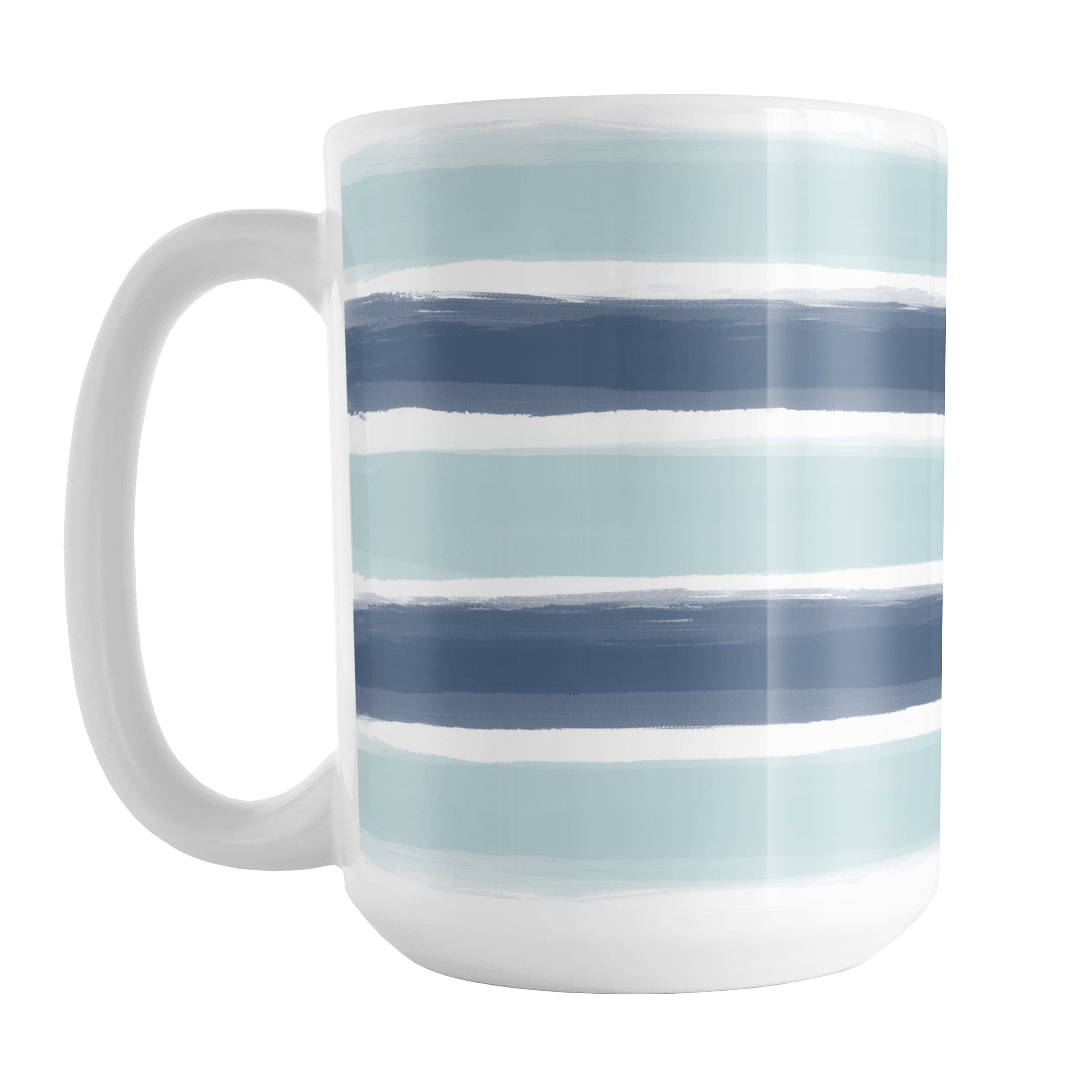 Coastal Blue Paint Strokes Mug – Amy's Coffee Mugs