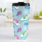 Colorful Arctic Narwhal Pattern Travel Mug (15oz, stainless steel insulated) at Amy's Coffee Mugs