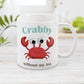 Crabby without my Tea - Cute Crab Mug at Amy's Coffee Mugs