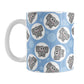 Cute Blue Elephant Pattern Mug (11oz) at Amy's Coffee Mugs