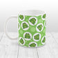 Cute Frog Pattern Green Mug at Amy's Coffee Mugs
