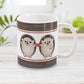 Cute Hedgehogs Holding Red Heart - Hedgehog Mug at Amy's Coffee Mugs