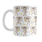 Cute Monkey Pattern with Blue Dots Mug (11oz) at Amy's Coffee Mugs