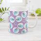 Purple Narwhal Mug - Cute Narwhal Bubble Pattern - Purple Narwhal Mug at Amy's Coffee Mugs