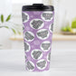 Cute Purple Elephant Pattern Travel Mug (15oz, stainless steel insulated) at Amy's Coffee Mugs