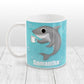 Cute Underwater Coffee Shark - Personalized Shark Mug at Amy's Coffee Mugs