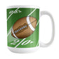 Football Field Green Mug (15oz) at Amy's Coffee Mugs