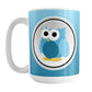 Funny Cute Blue Owl Mug (15oz) at Amy's Coffee Mugs