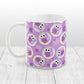 Funny Cute Purple Owl Pattern Mug at Amy's Coffee Mugs