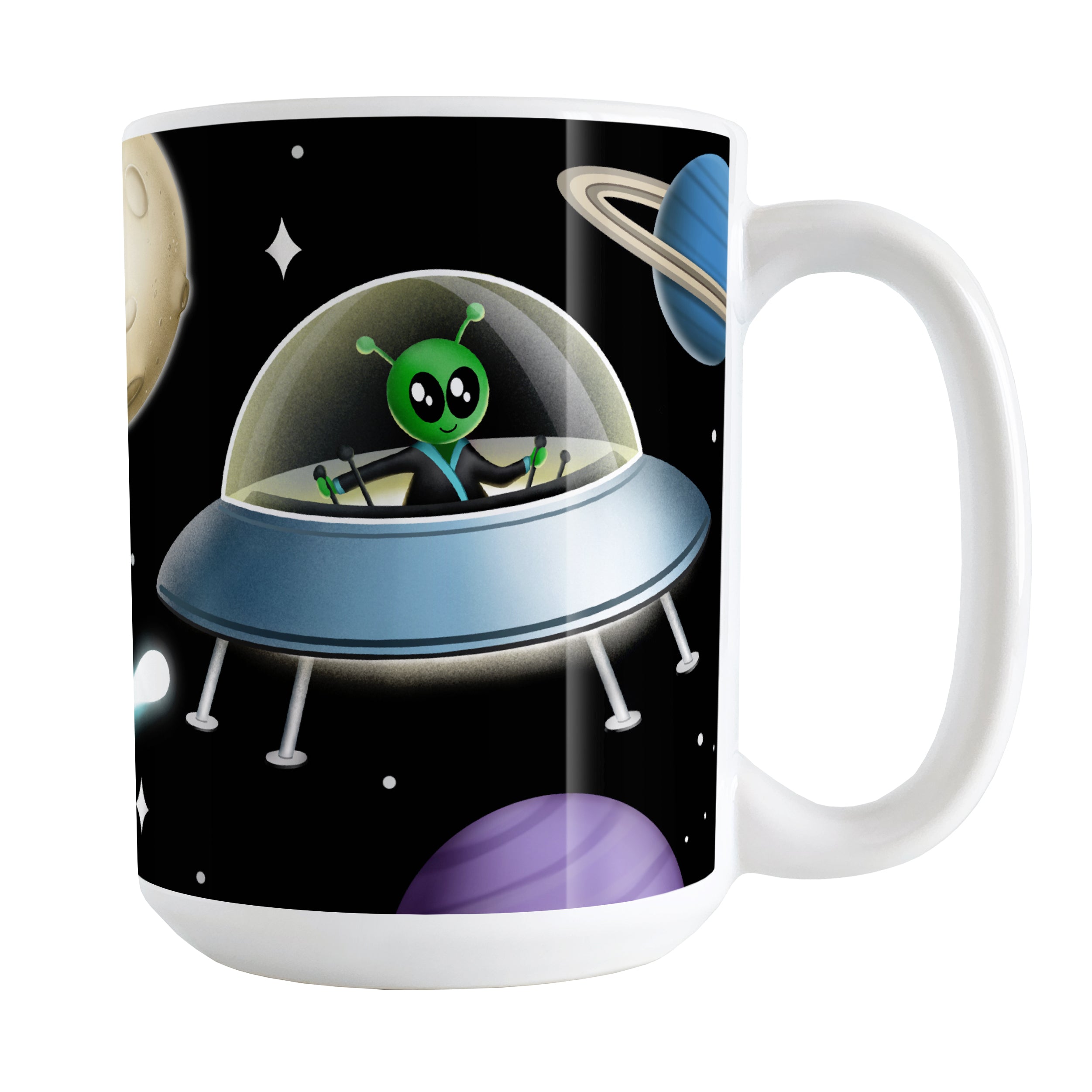 Alien Ufo I Want To Leave Space Travel Neon Green Men Coffee Mug by Noirty  Designs - Pixels