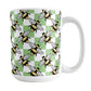 Green Checkered Bee Mug (15oz) at Amy's Coffee Mugs