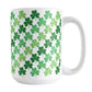Green Clovers Mug (15oz) at Amy's Coffee Mugs
