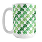 Green Clovers Mug (15oz) at Amy's Coffee Mugs