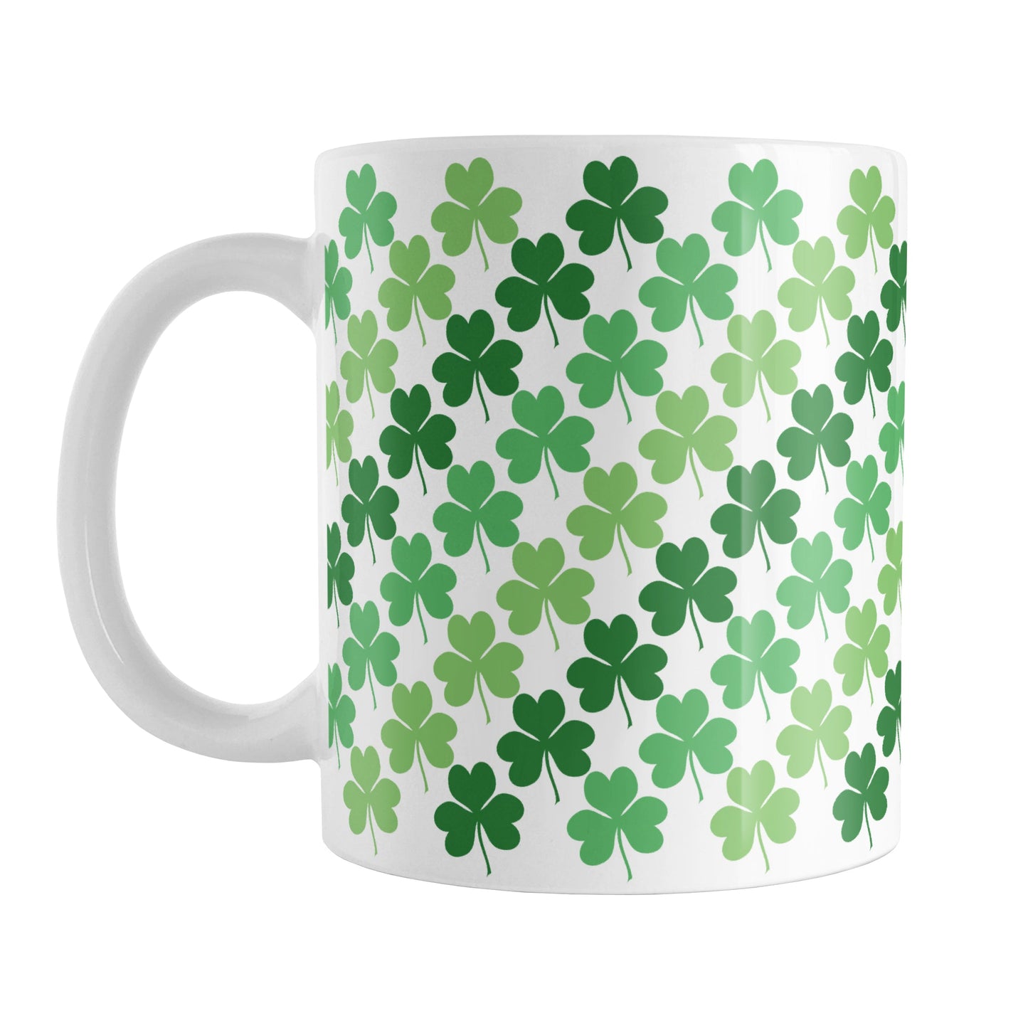 Green Clovers Mug (11oz) at Amy's Coffee Mugs