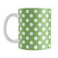 Green Polka Dot Mug (11oz) at Amy's Coffee Mugs