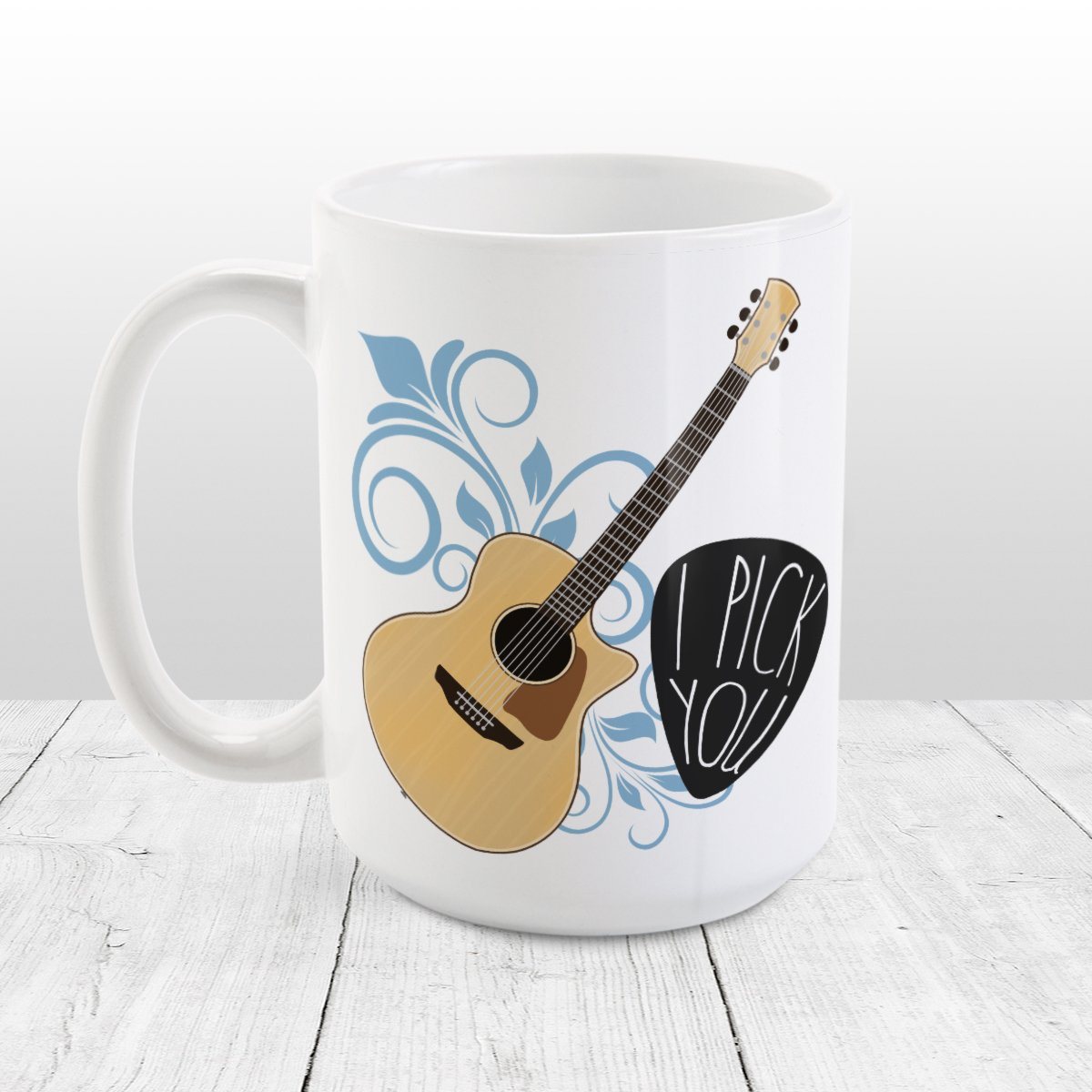 I Pick You - Guitar Mug at Amy's Coffee Mugs