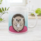 My Time to Relax - Pink Coffee Hedgehog Mug at Amy's Coffee Mugs